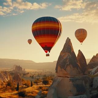 Majestic Sunset Flight over Cappadocia