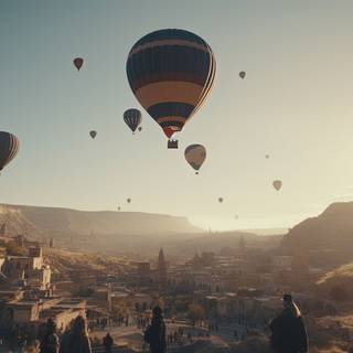Majestic Sunset Flight over Cappadocia