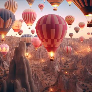 Majestic Sunset Flight over Cappadocia