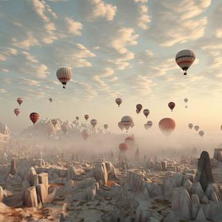 Majestic Sunset Flight over Cappadocia