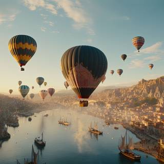 Majestic Sunset Flight over Cappadocia