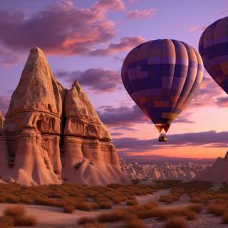 Majestic Sunset Flight over Cappadocia