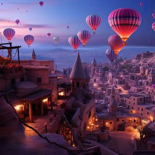 Majestic Sunset Flight over Cappadocia