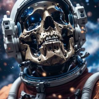 Skull Space Astronaut