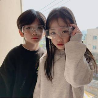 me and misa when we were little