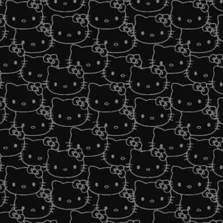 black hello kitty wallpaper