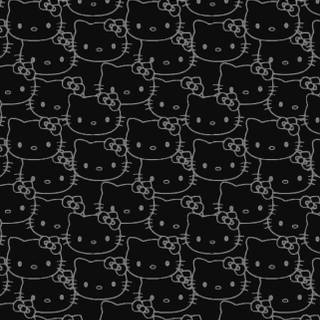 black hello kitty wallpaper