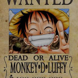 Luffy Wanted Poster