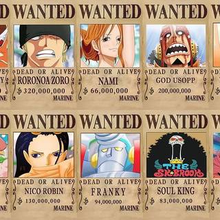 Strawhat Crew Wanted Poster