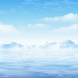 Geometric Landscape in Half Poly Style