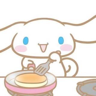 Cinnamoroll cooking pancakes