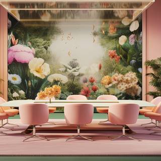 Collaboration in Modern Meeting Room