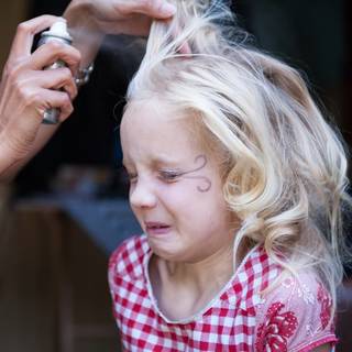 I do my hair with scare spray on halloween!