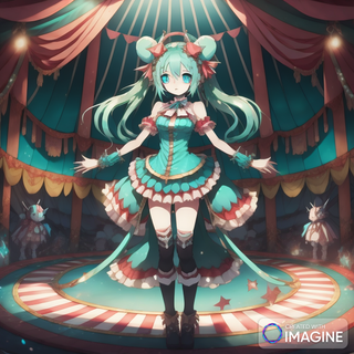 Hatsune Miku in a Circus Ring