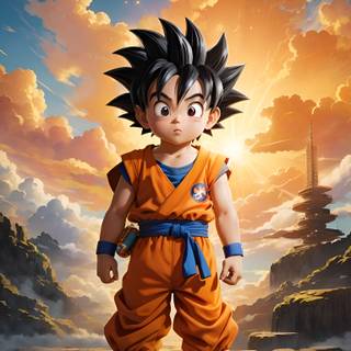 Young Goku Awakens Ultra-Detailed MSchiffer Manga-Inspired Illustration