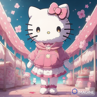 Pink Snow Day Hello Kitty