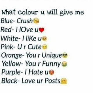 Give me a color :) I’m just bored 