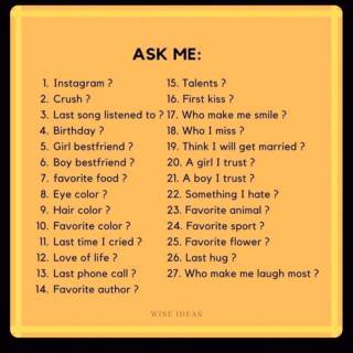 Sure go ahead, ask me anything 
