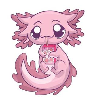 pastel goth axolotl