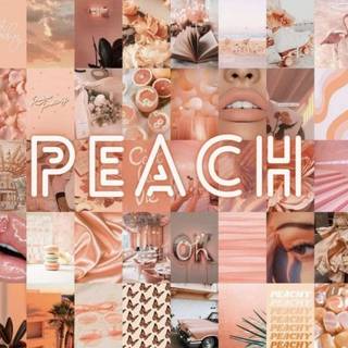 Aesthetic Peach Collage