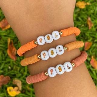 #Fall clay Bracelets