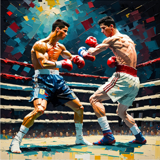 Cristiano Ronaldo and Lionel Messi boxing match