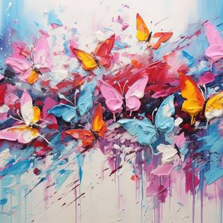 Pastel Dreams A Colorful Butterfly Symphony