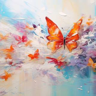Pastel Dreams A Colorful Butterfly Symphony