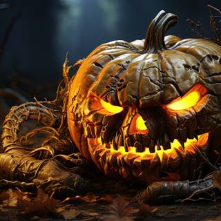 Glowing Harvest Moon