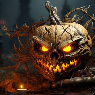 Glowing Harvest Moon