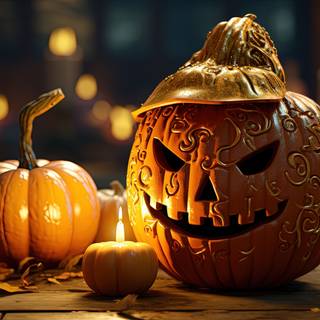 Glowing Harvest Moon