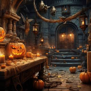 Glowing Harvest Moon