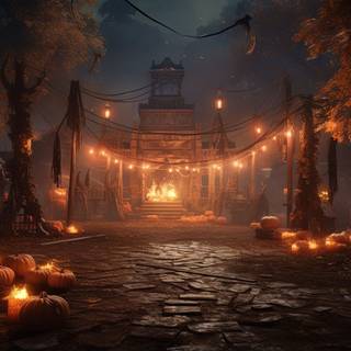 Glowing Harvest Moon