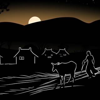 African Villages in Monochrome