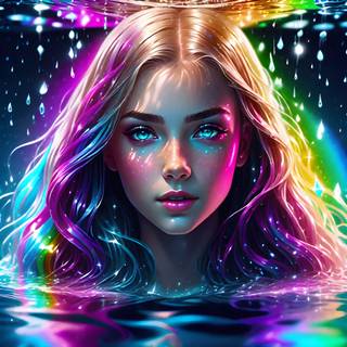 Beautiful Girl Underwater