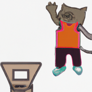 cat playing basketball
