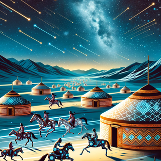 Venetian Virtual Vista, Twilight Canal, Neon Gondolas, Robotic Gondoliers, Holographic Signs