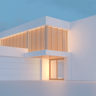 White house and oringy picky lights 