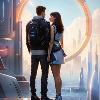 A couple in a advance developed civilization 