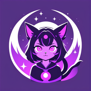 purple Cat girl