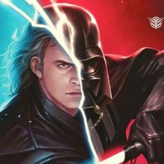  Anakin Skywalker against Darth Vader