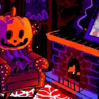 Spooky lofi wallpaper