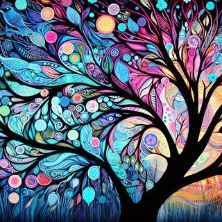 Enchanting Nightingale Tapestry