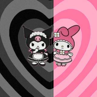 maid kuromi and my melody