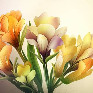 Floral Symphony in Raffaelo Style