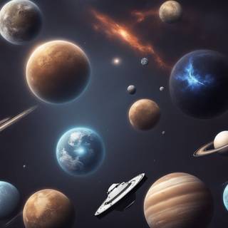 space, realistic, wallepaper, 4k, AI