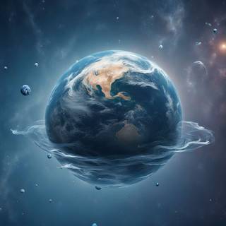 earth, space, water, 4k, wallepaper