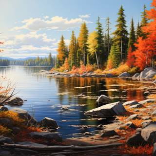 Majestic Autumn Forest