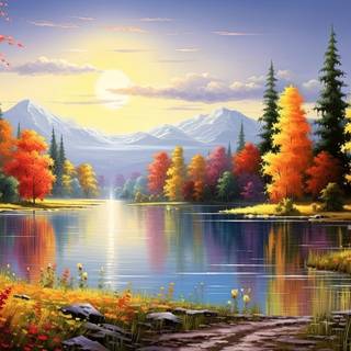 Majestic Autumn Forest