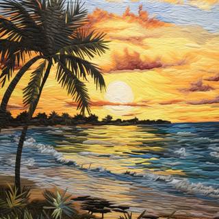 Serene Sunset Paradise